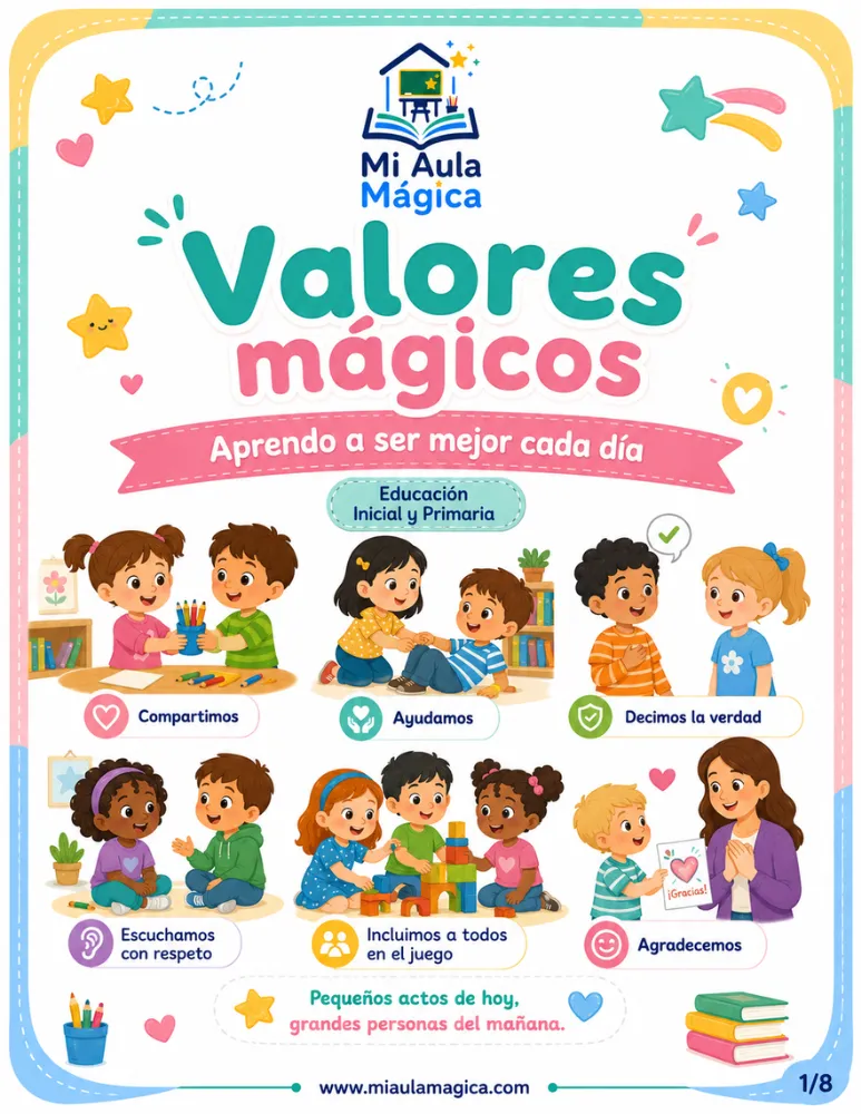 Valores para niños para aprender a ser mejor cada día