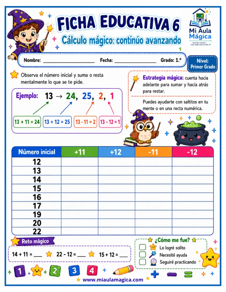 Cálculo mental avanzado para sumar y restar