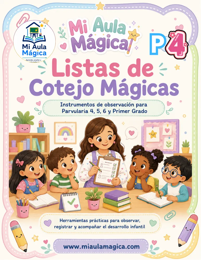Listas de cotejo para observar el desarrollo infantil en Parvularia